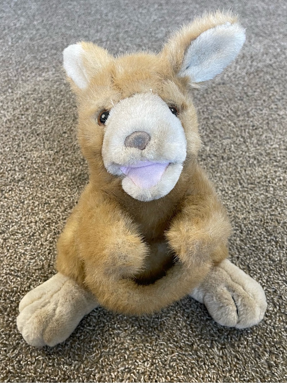 Plush Creations Kangaroo Hand Puppet Brown Vintage 12” Stuffed Animal Toy